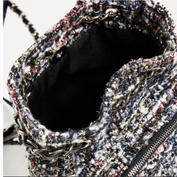 Zara Tweed Mini Backpack - Picture 3 of 5